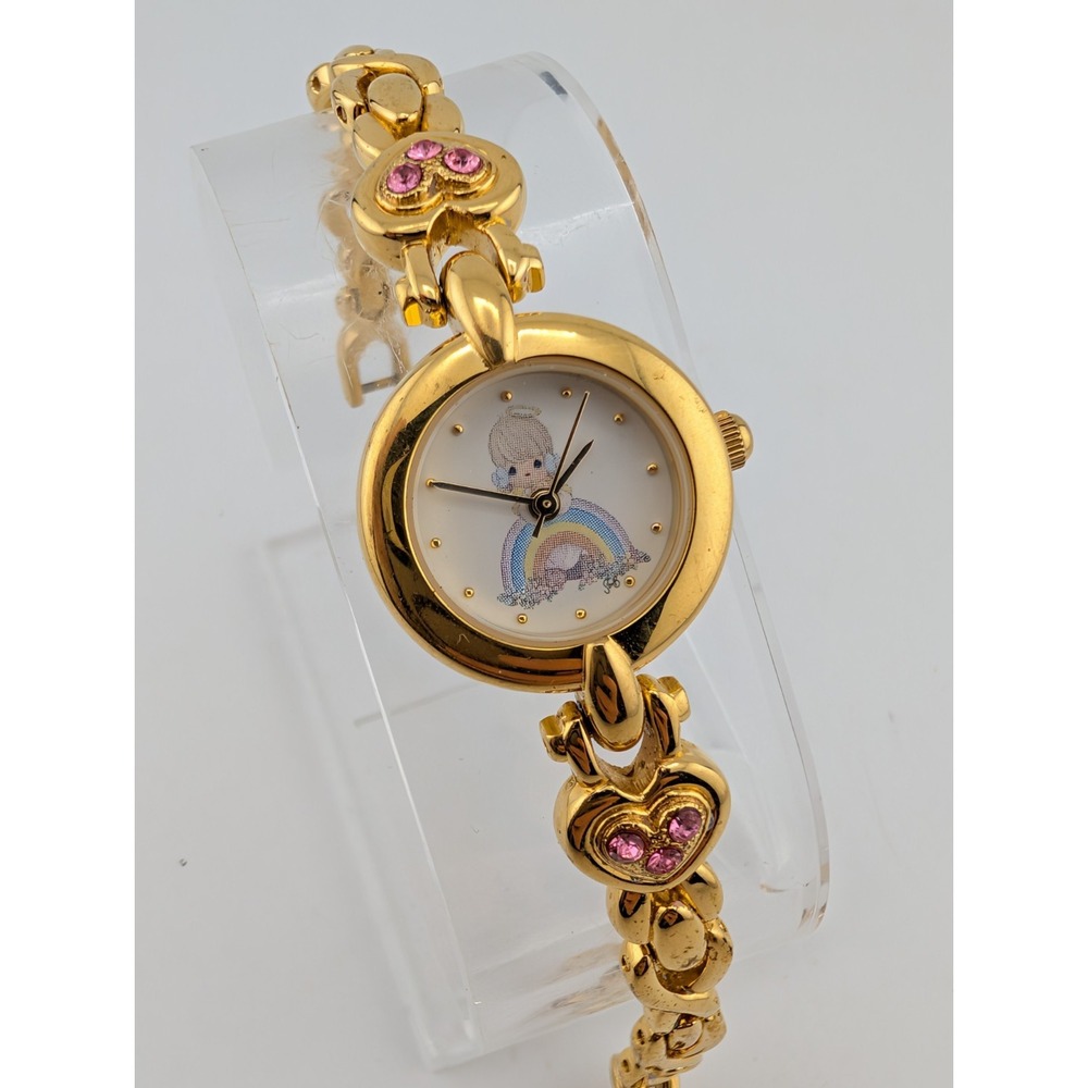 Vintage Valdawn Precious Moments Watch 2002 "May God Bless You With Rainbows"